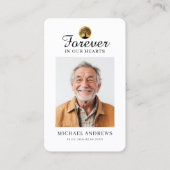 "Forever in our Hearts" Tree of Life Photo Prayer  名刺 (正面)