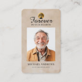 "Forever in our Hearts" Tree of Life Photo Prayer  名刺 (正面)