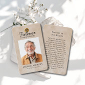 "Forever in our Hearts" Tree of Life Photo Prayer  名刺