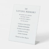 Forever In Our Hearts Wedding Memorial Names Bride 台座サイン (正面)