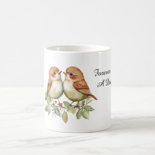 Forever Love Birds コーヒーマグカップ (中央)