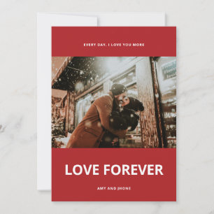 Forever Love Cardでカスタマイズ可能な写真 カード