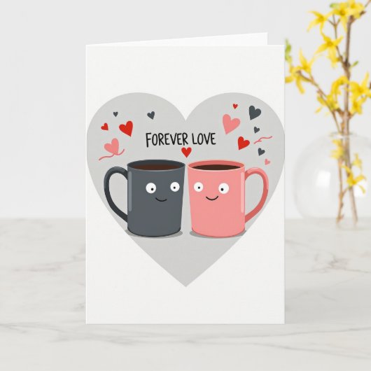 Forever Love Mugs Card カード (黄色い花)