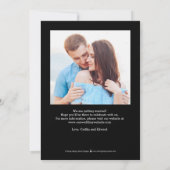 Forever Love Photo Save The Date Card サンキューカード (裏面)