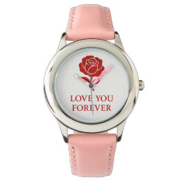 Forever Love Rose Elegant Romantic Valentine day 腕時計