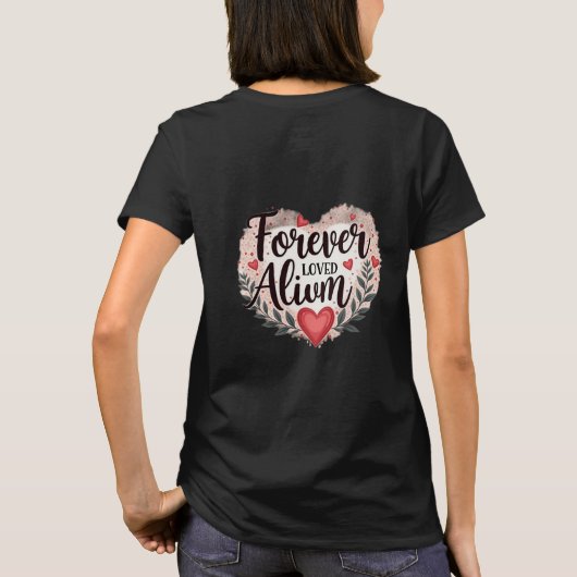 “Forever Loved, Always Mom Tシャツ (裏面)