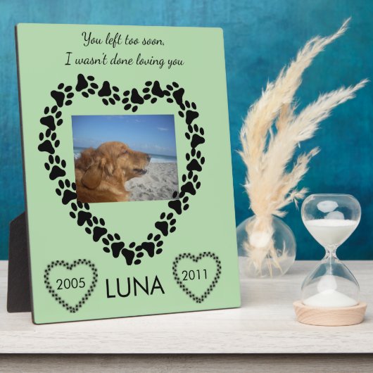 Forever Loved Lymphoma Awareness Tribute フォトプラーク (側面)