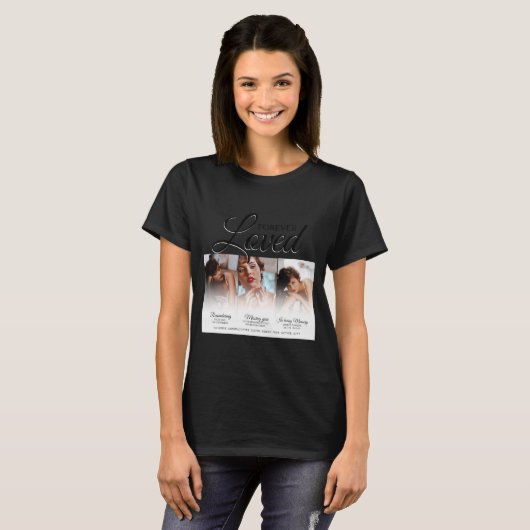 Forever Loved Memorial 3 Photo Memorial  Tシャツ (正面フル)