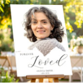 Forever Loved – Minimalist Memorial Photo Custom ポスター
