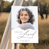 Forever Loved – Minimalist Memorial Photo Custom ポスター