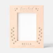 Forever Loved Never Forgotten Dog Paws レーザー彫刻フレーム (正面)