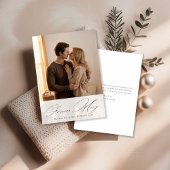 Forever Merry Our First Christmas Newlywed Photo シーズンカード