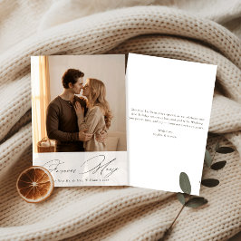 Forever Merry Our First Christmas Newlywed Photo シーズンカード