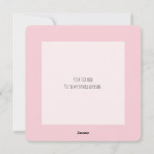 Forever Mine - Minimal Pink Valentine card シーズンカード (裏面)