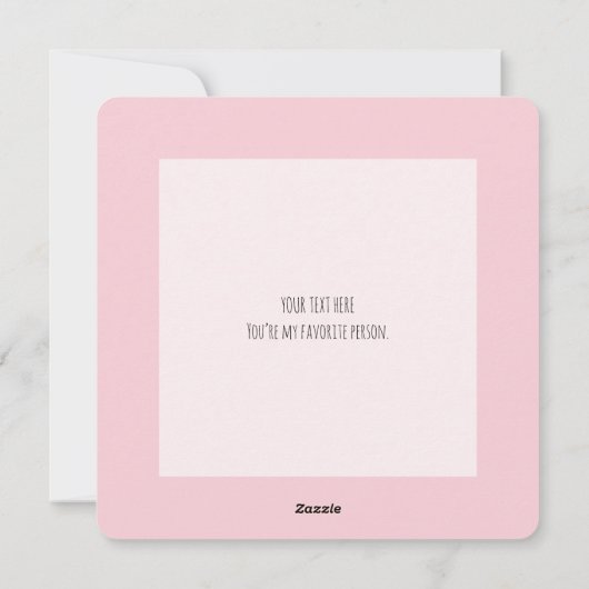 Forever Mine - Minimal Pink Valentine card シーズンカード (裏面)
