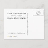 Forever More SAVE THE DATEフォトポストカード：さくらんぼ 案内ポストカード (裏面)