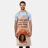 'Forever my Valentine' All-Over Print Apron エプロン (着用した状態)