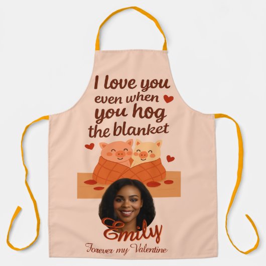 'Forever my Valentine' All-Over Print Apron エプロン (正面)