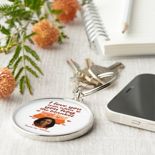 'Forever my Valentine' Personalized Keychain キーホルダー (側面)