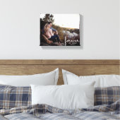 Forever Names婚約結婚の日付 キャンバスプリント (インサイチュ (寝室))