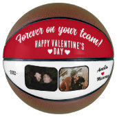 Forever on your team Happy Valentineの2枚の写真 バスケットボール (正面)