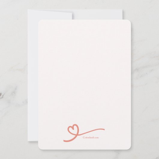 Forever Oursの写真の採用のお知らせ 案内状 (裏面)