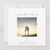 Forever Photo Minimalistに決定 セーブザデート (正面)