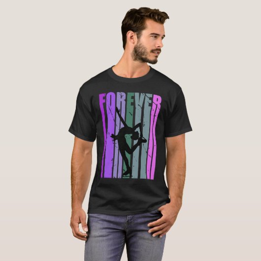 Forever Retro Ice Skating Pretty Player Team Coach Tシャツ (正面フル)