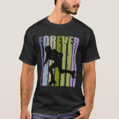 Forever Retro Roller Skating Motivational Inspirin Tシャツ (正面)
