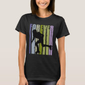 Forever Retro Roller Skating Motivational Inspirin Tシャツ (正面)