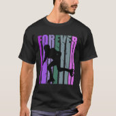 Forever Retro Roller Skating Pretty Roller Girls C Tシャツ (正面)