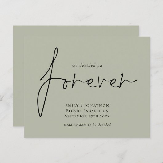 Forever Sage婚約発表に決定 (正面/裏面)