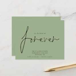 Forever Sage Greenに決定された予算の日付を保存