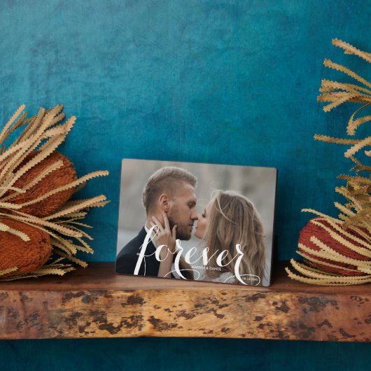 FOREVER Script Easel Back Photo Frameless フォトプラーク (側面)