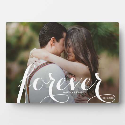 FOREVER Script Easel Back Photo Frameless フォトプラーク (正面)