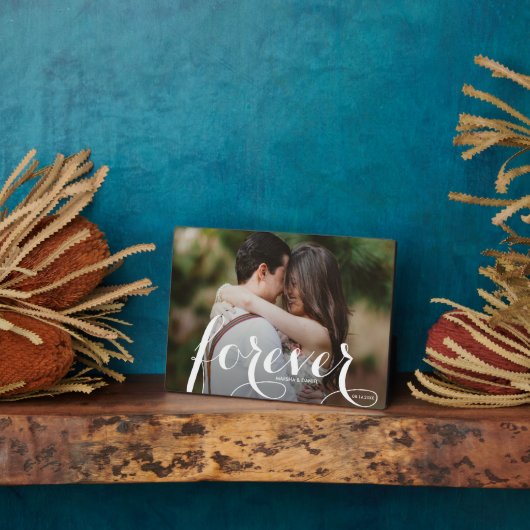 FOREVER Script Easel Back Photo Frameless フォトプラーク (側面)