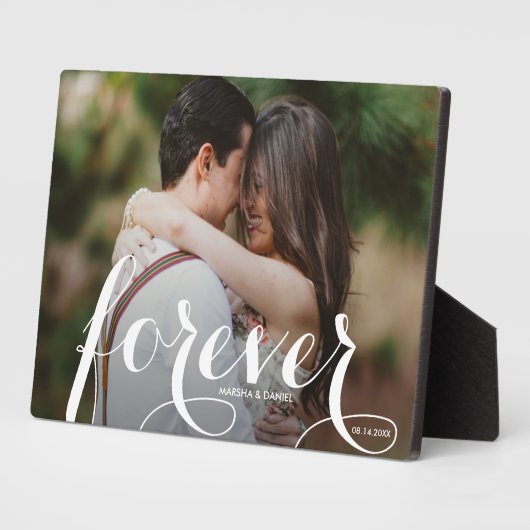 FOREVER Script Easel Back Photo Frameless フォトプラーク (側面)