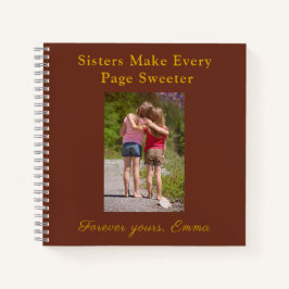 Forever Sisters – Custom Photo Notebook Gift ノートブック