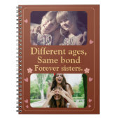 Forever Sisters – Custom Photo Notebook Gift ノートブック (正面)