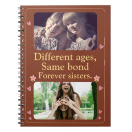 Forever Sisters – Custom Photo Notebook Gift ノートブック