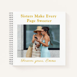 Forever Sisters – Custom Photo Notebook Gift ノートブック
