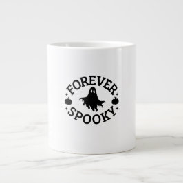 Forever Spooky Cute Ghost & Pumpkins Mug ジャンボコーヒーマグカップ