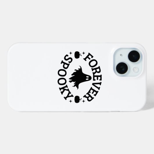 Forever Spooky Ghost & Pumpkin Phone Case Case-Mate iPhoneケース (裏面 (横))