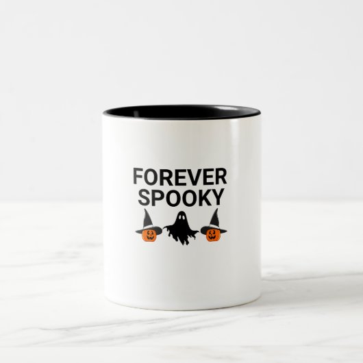 Forever Spooky Halloween Mug ツートーンマグカップ (中央)