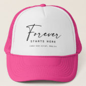 Forever Starts Here | Bride & Bridesmaid Party キャップ (正面)