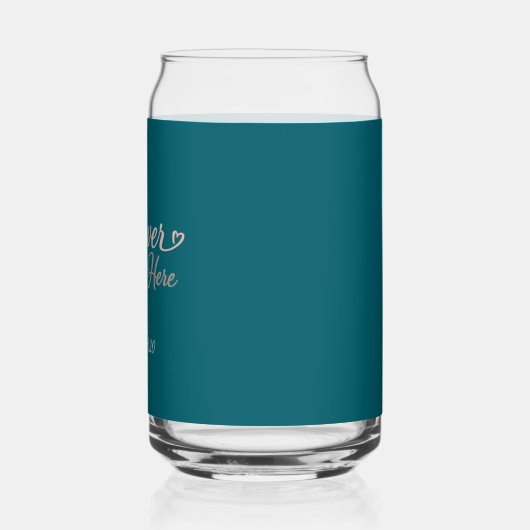 Forever Starts Here Custom Date  ガラス缶 (左)