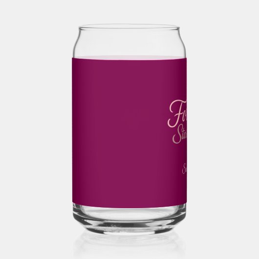 Forever Starts Here Custom Date ガラス缶 (右)