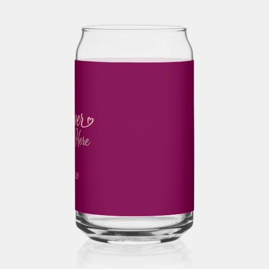 Forever Starts Here Custom Date ガラス缶 (左)