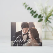 Forever Thank結婚's Photo Thank You ポストカード (スタンド正面)