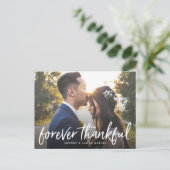 Forever Thank 結婚's Thank Youポストカード ポストカード (スタンド正面)